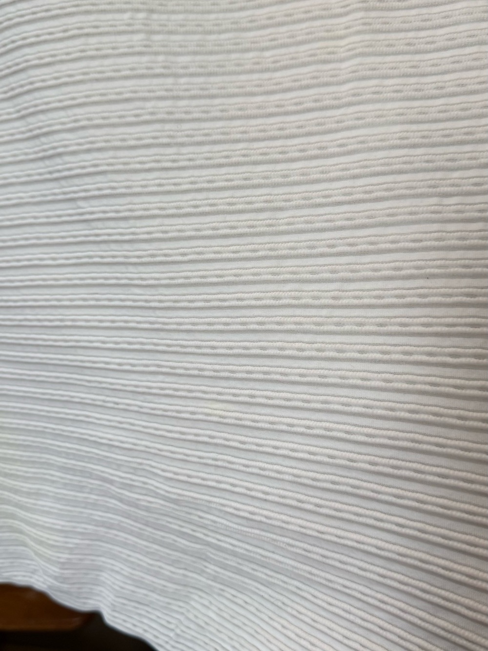 Armani Collezioni White Textured Scoop Neck Top - Picture 5 of 8